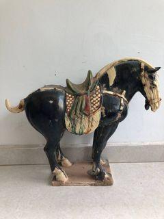 Sancai (tri-colour) Ceramic horse