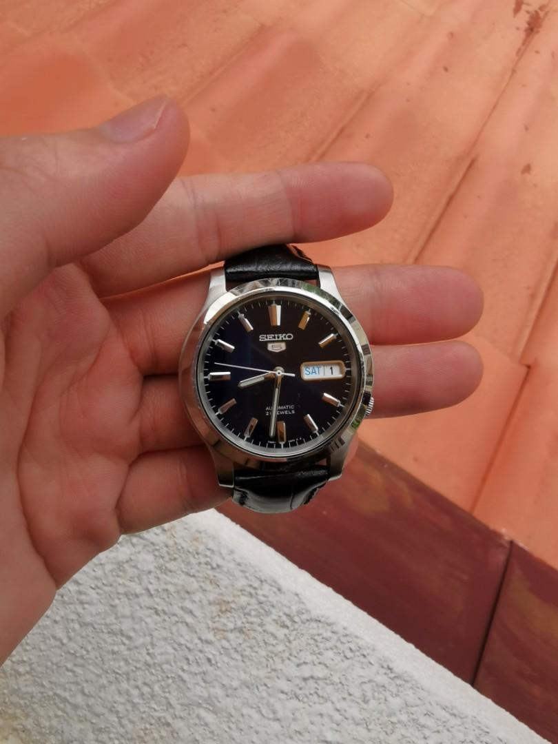 Seiko snkl43 sales leather strap