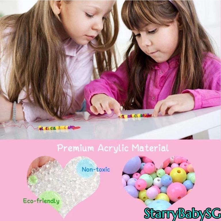 1box Children's Diy Bracelet Making Kit Beaded Jewelry, Educational Toy And  Pretend Play Toy For Girls