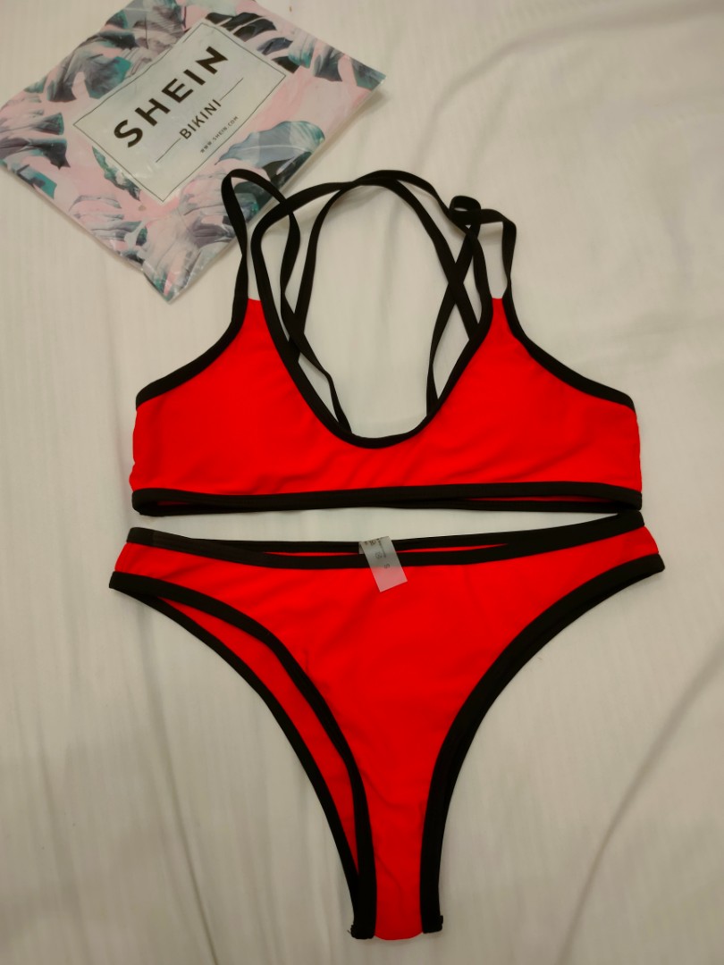 Shein Bikini, Women's Fashion, Swimwear, Bikinis & Swimsuits on Carousell