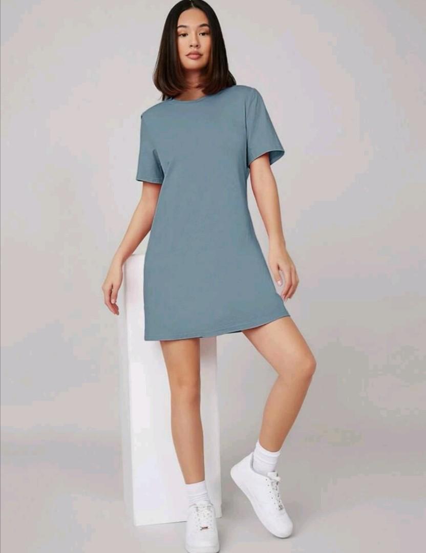 Dusty blue clearance casual dress