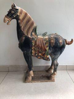 Tang dynasty Sancai (tri-colour) Ceramic horse
