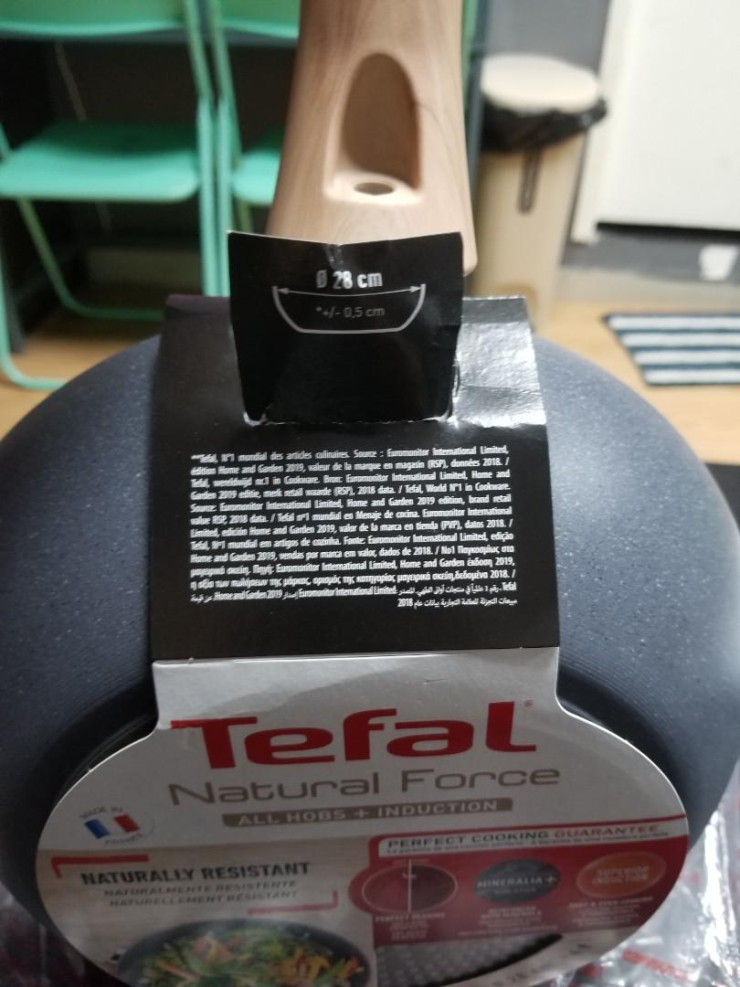 Tefal Natural Force All Hobs + Induction 28cm Fry-pan 煎鍋, 傢俬＆家居, 廚具和餐具 ...