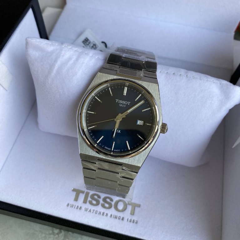 Tissot PRX Quartz EOL Blue Dial T137.410.11.041.00, Men's Fashion