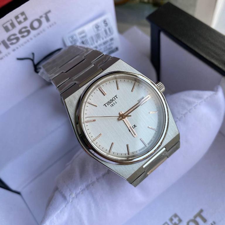 Tissot PRX Quartz EOL White Dial T137.410.11.031.00, Men's Fashion