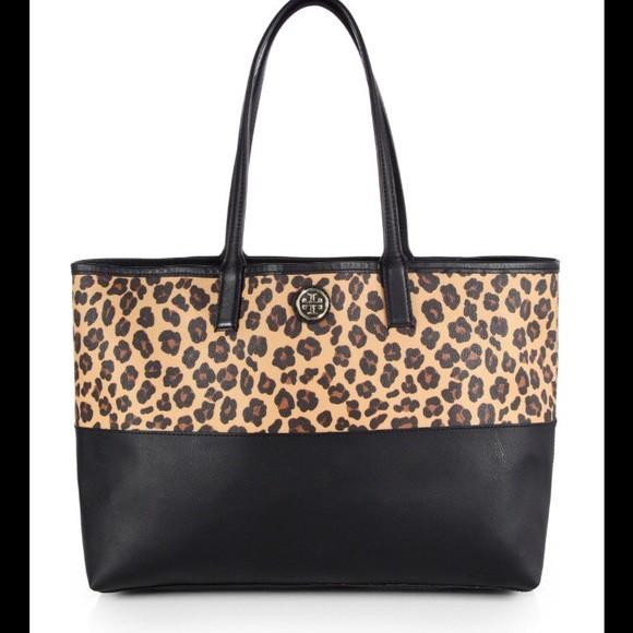 Tory burch kerrington leopard tote outlet