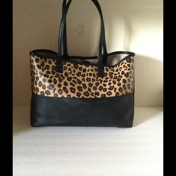 Tory burch kerrington leopard tote outlet