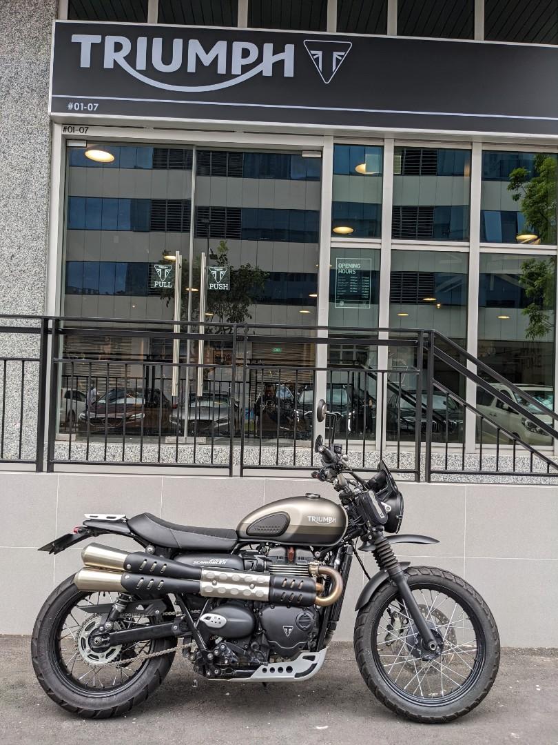 2022 triumph shop street scrambler sandstorm