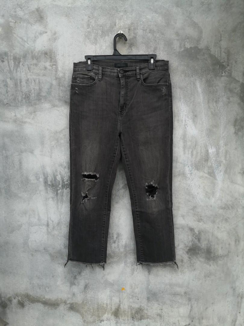 Uniqlo Women High-Rise Straight Ankle Jeans