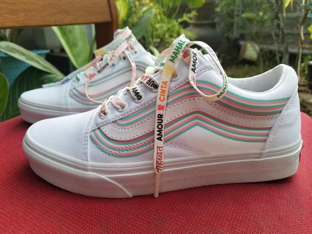 Vans White Limited Edition Women s Fashion Footwear Sneakers on