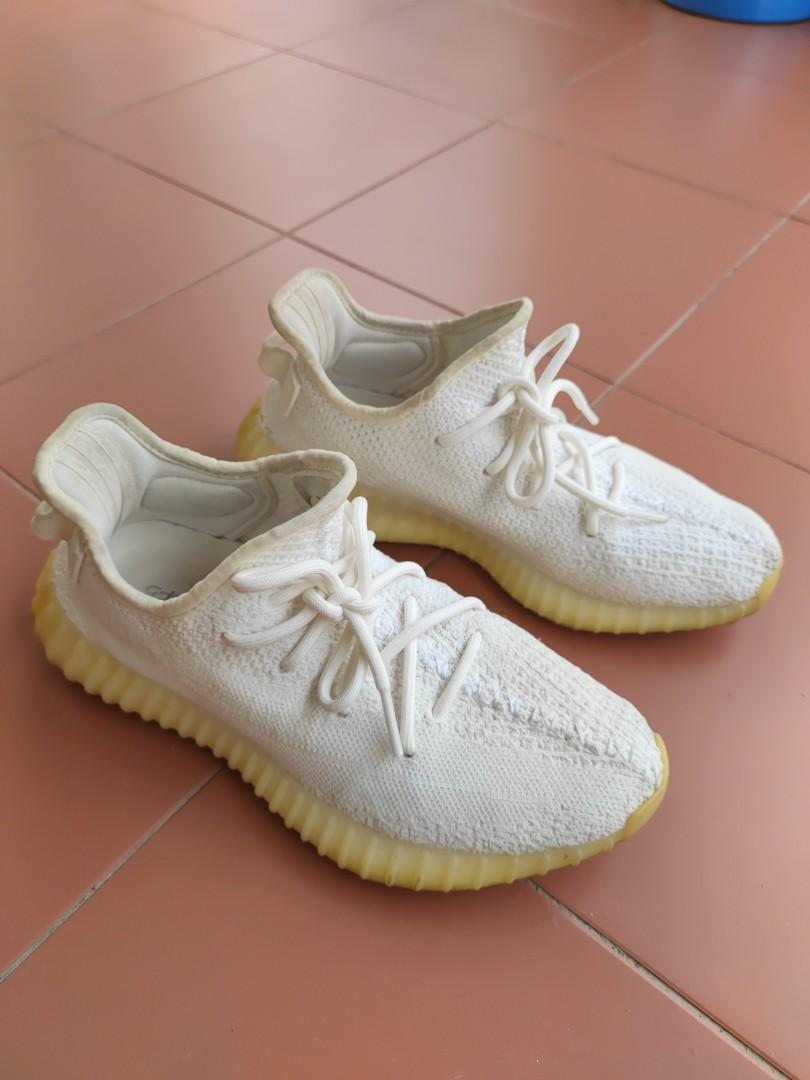 Well used Adidas Yeezy 350 V2 triple white creme for sale