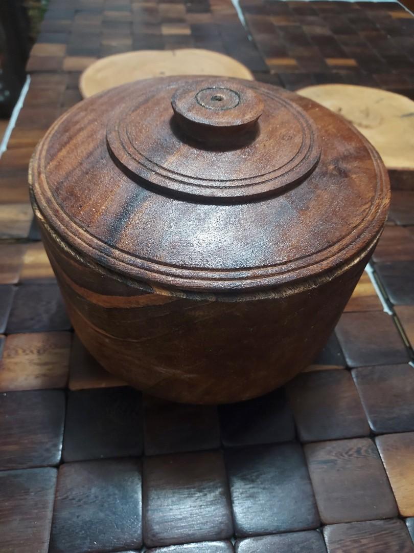 Wooden Storage Jar with Cover (Category: Food Organization & Storage) located in Paranaque City. Submitted by ohselle (Listing ID 1154941017, Image 1). Description: FIXED PRICE...