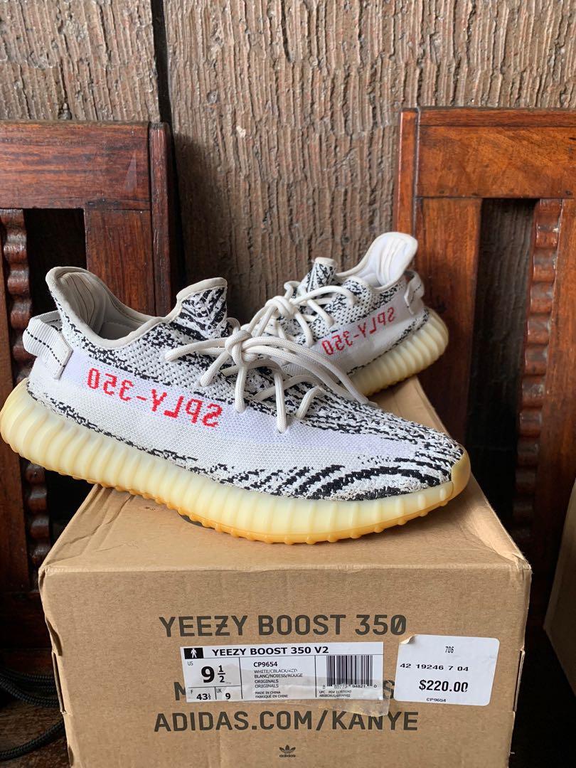 Yeezy 350 Zebra, Men's Fashion 