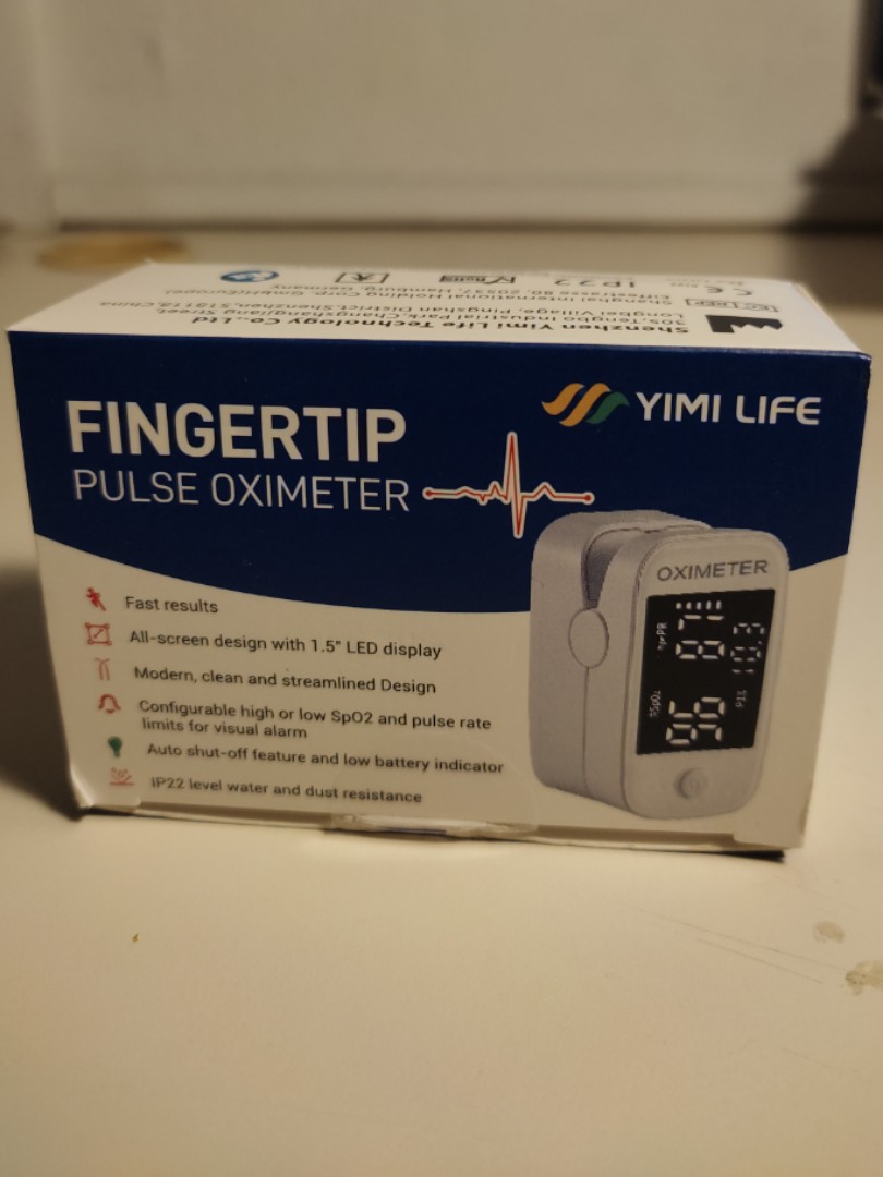 Yimi Life Fingertip Pulse Oximeter, Health & Nutrition, Health Monitors