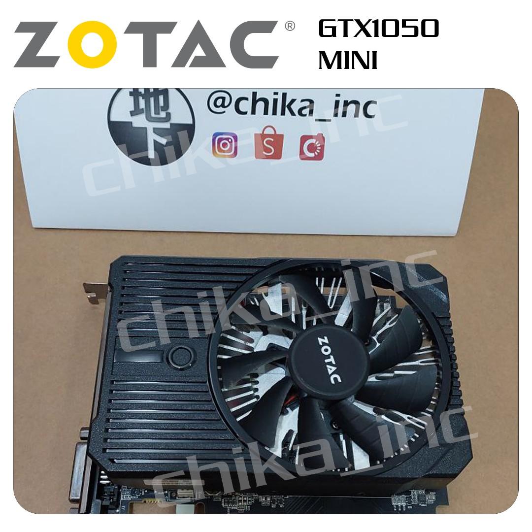 Zotac 1050 mini 2gb top