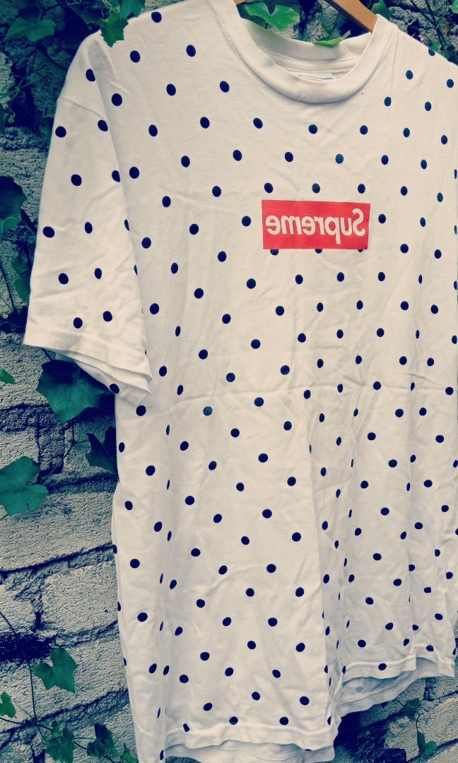 Authentic 2012 Supreme x Comme des garcons polka dot box logo T