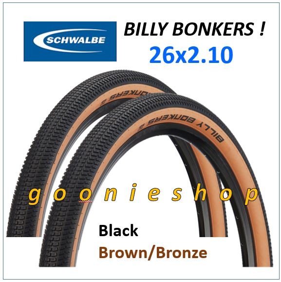 BILLY BONKERS Schwalbe 26 x 2.10 MTB Dirt Jump MTB Retro Tyres