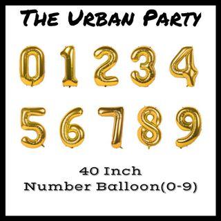 40 Inch Happy Birthday Number Foil Balloons For Party Events Celebrations