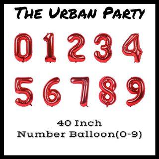 40 Inch Happy Birthday Number Foil Balloons For Party Events Decorations