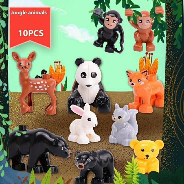 50 Pieces Animals Series Building Blocks Lego Duplo Compatible