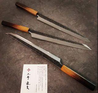 🇯🇵間中貴輔白二鋼極薄柳刃300mm~手刀😍 間中刃物日本高级厨刀, 傢俬 🇯🇵間中貴輔白二鋼極薄柳刃300mm~手刀😍 間中刃物日本高级厨刀, 傢俬