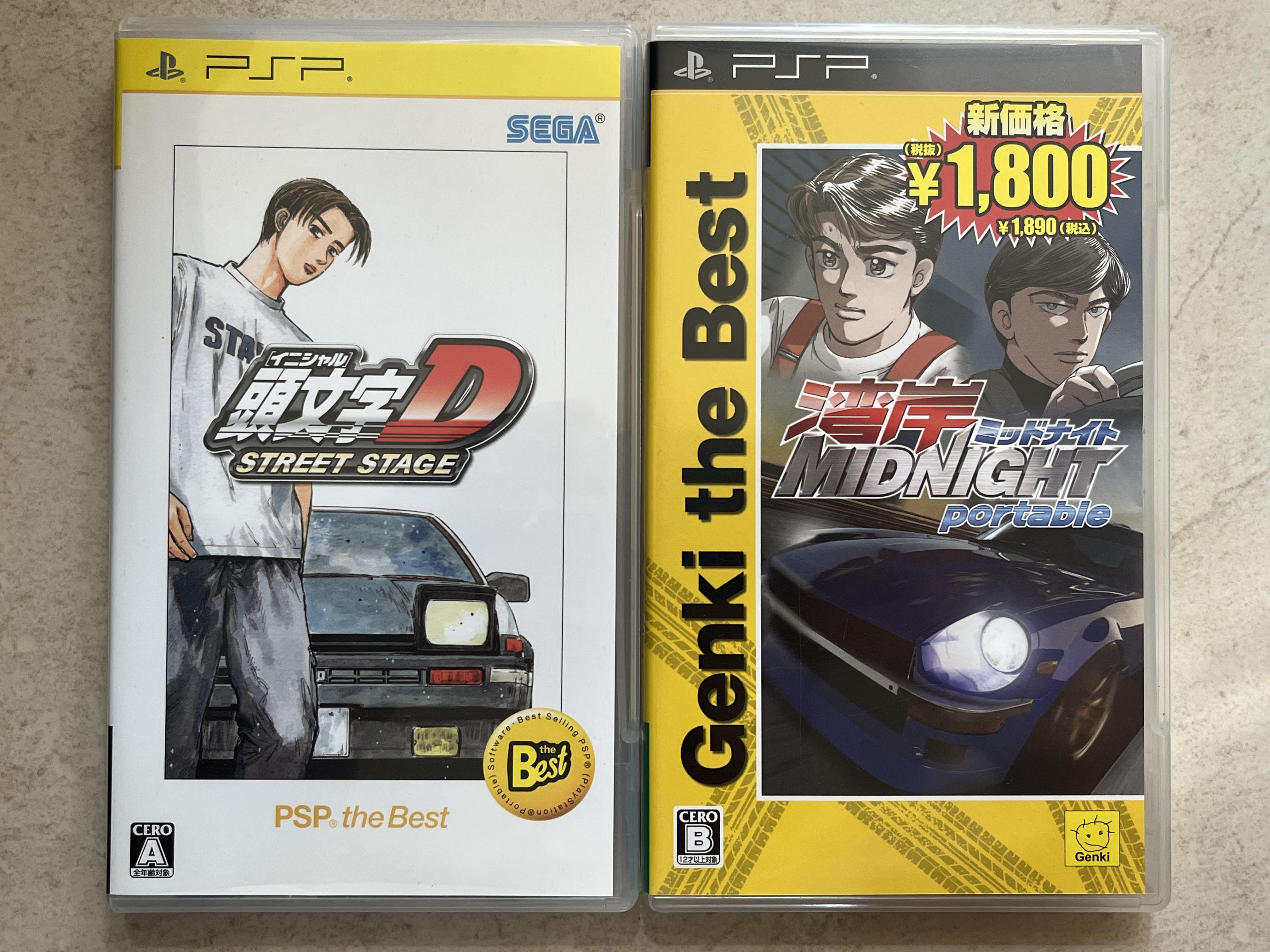 日版psp Sega Initial D Street Stage 頭文字d Genki 灣岸midnight Portable 街機移植街頭飛車賽車遊戲一套兩集 可散買 電子遊戲 電子遊戲 Playstation On Carousell
