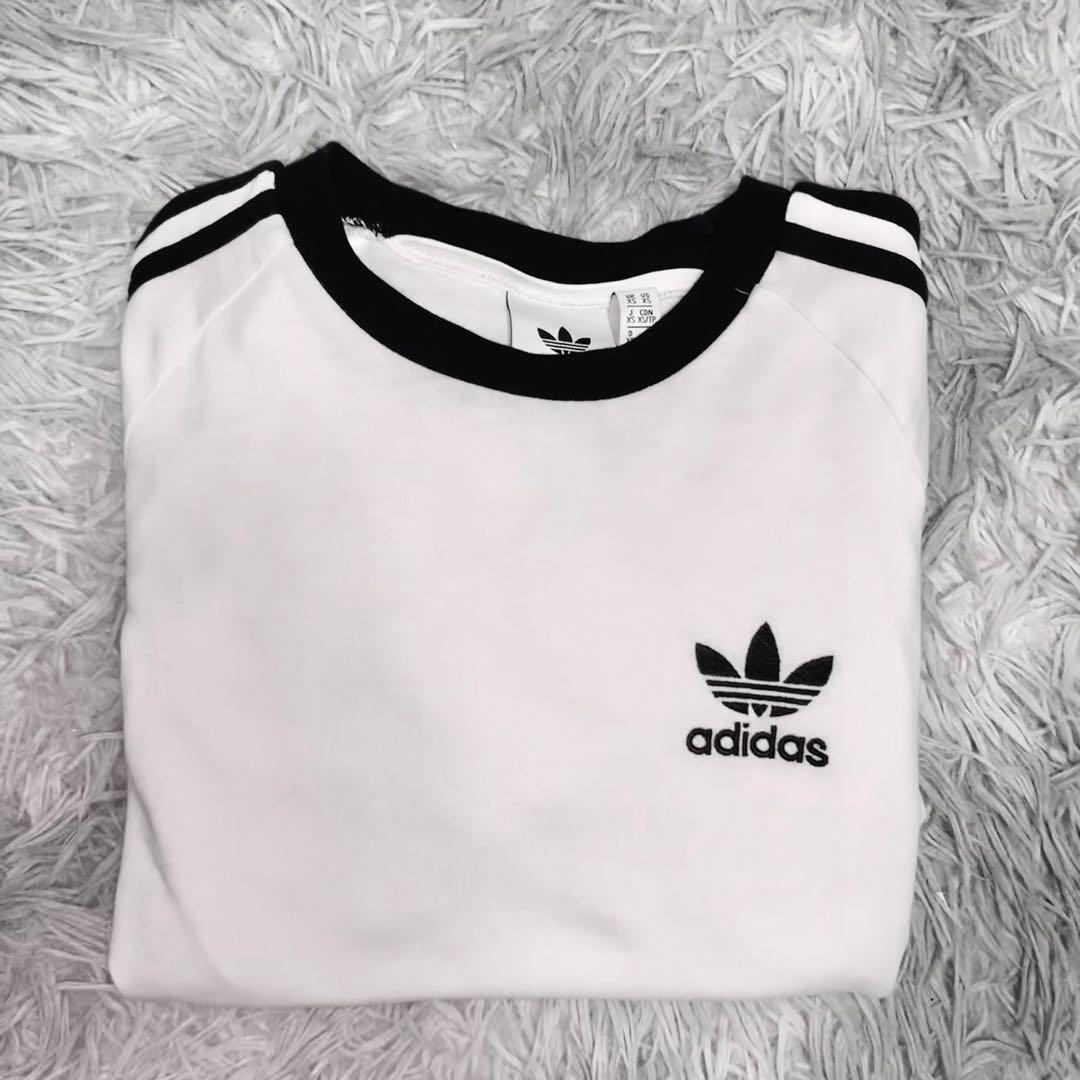Adidas stripes tee, Men's Fashion, Tops \u0026 Sets, Tshirts \u0026 Polo Shirts on  Carousell