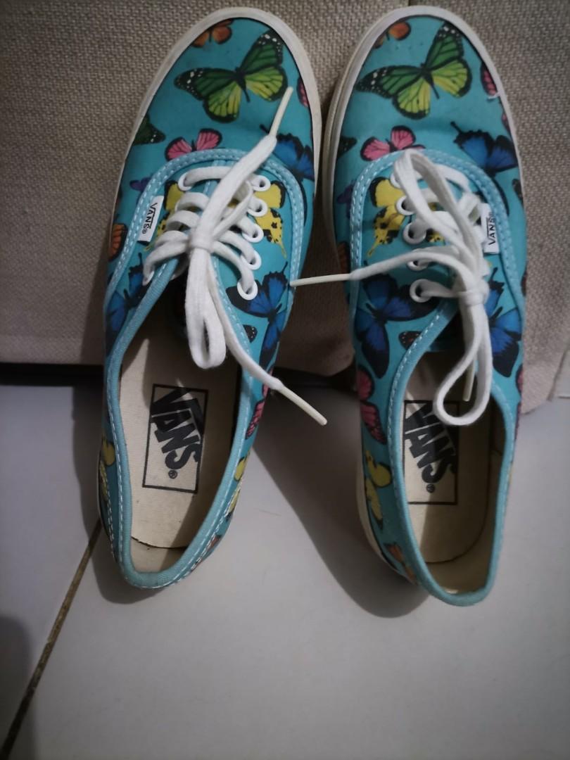 vans with blue butterflies