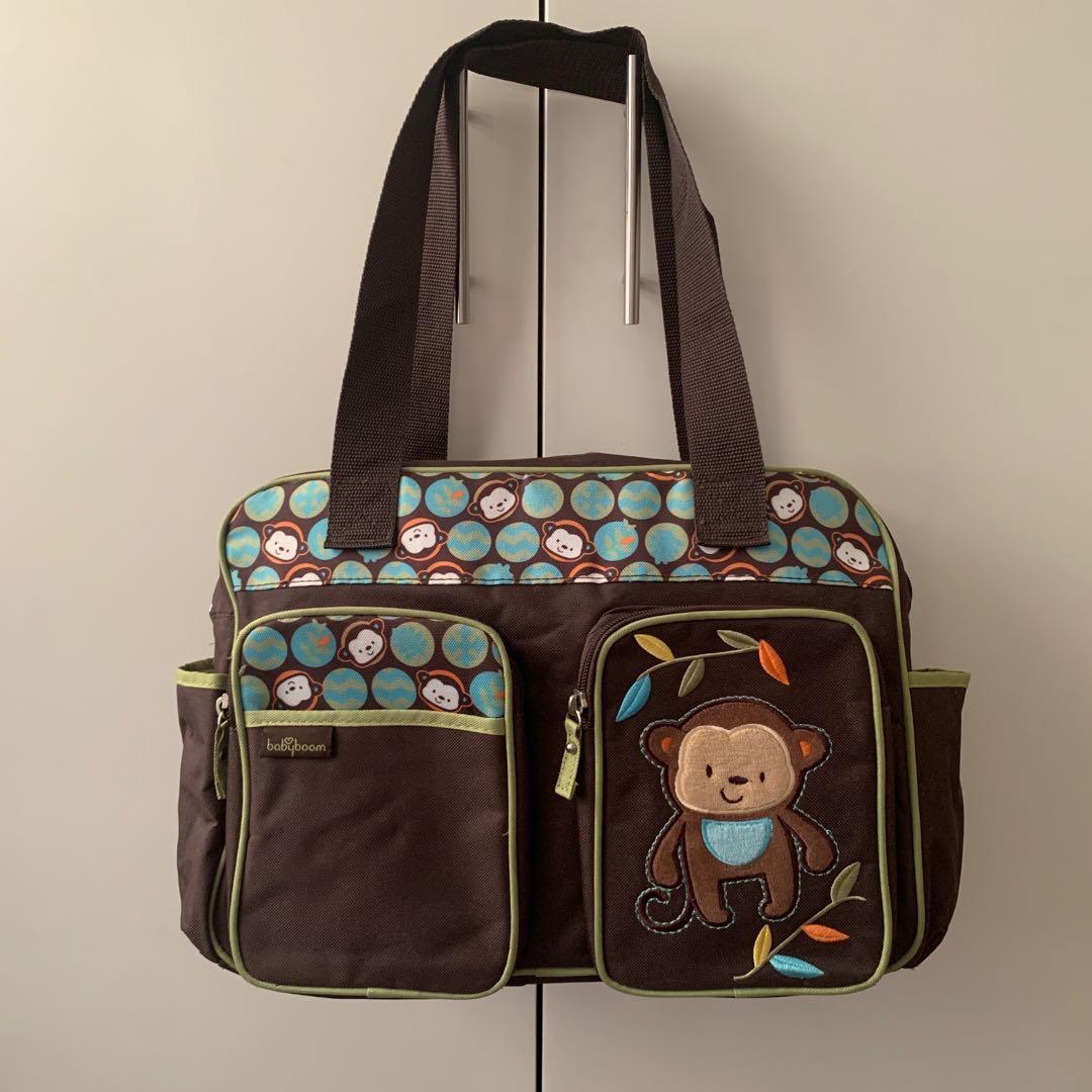 Baby boom monkey diaper bag on sale