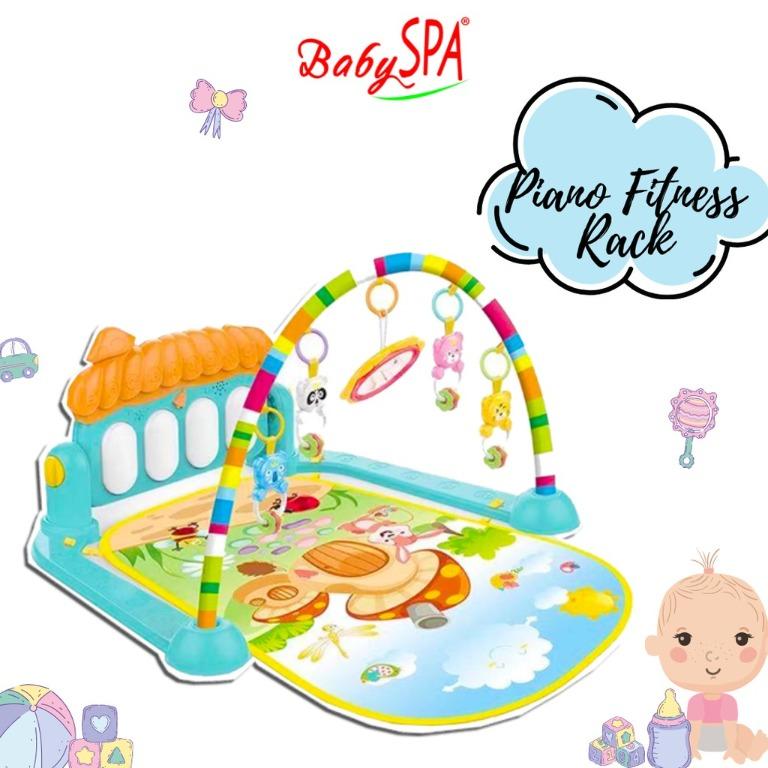 BabySPA Baby Kick and Play Piano Fitness Rack Playmat Baby Play