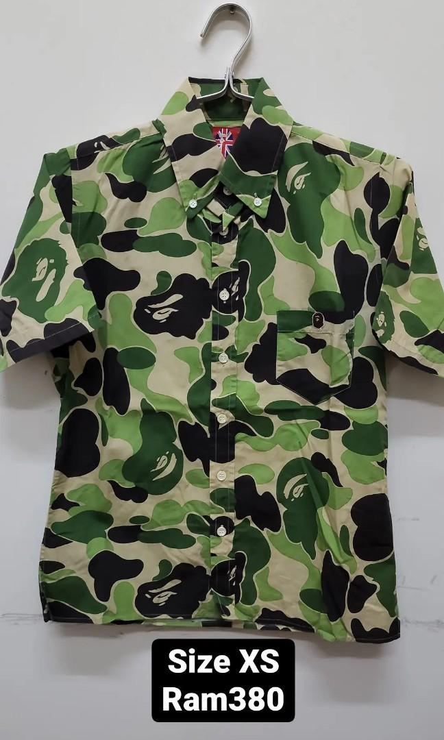 Bape abc camo green shirt, Men's Fashion, Tops & Sets, Formal Shirts on