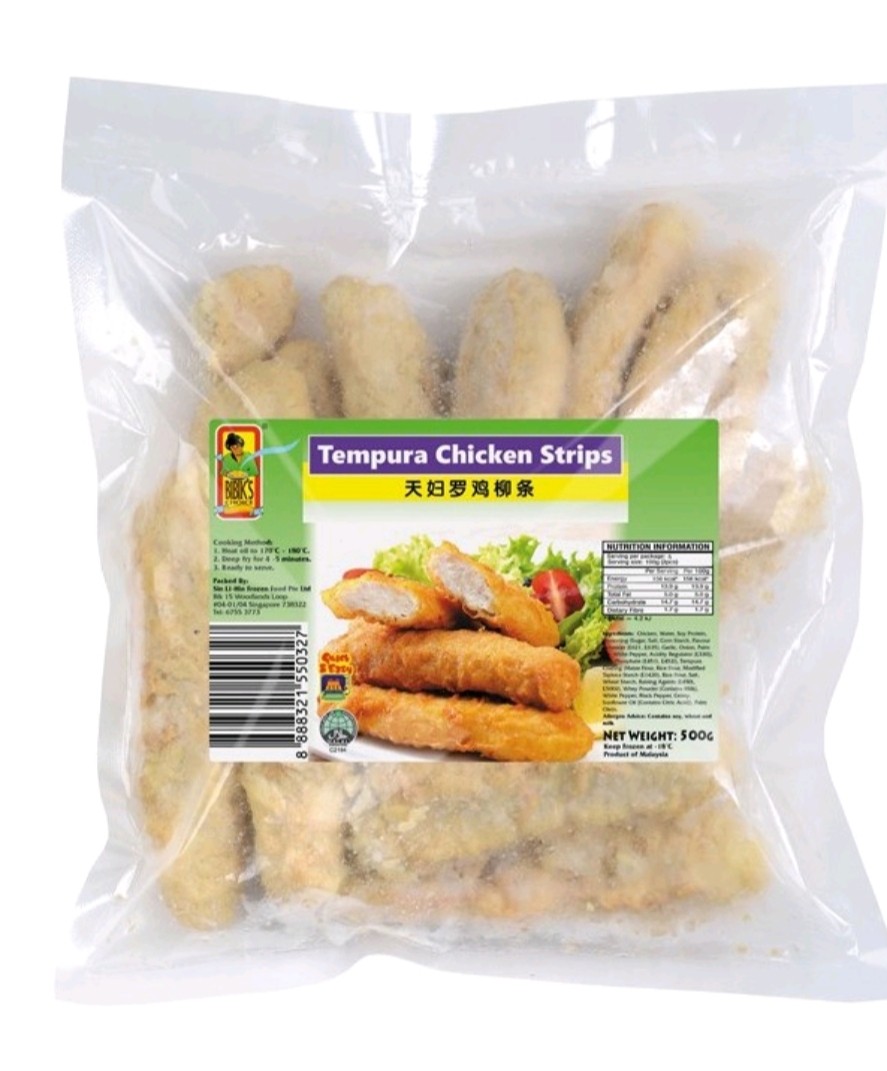 Bibik 500g Tempura Chicken Strip, Food & Drinks, Chilled & Frozen Food