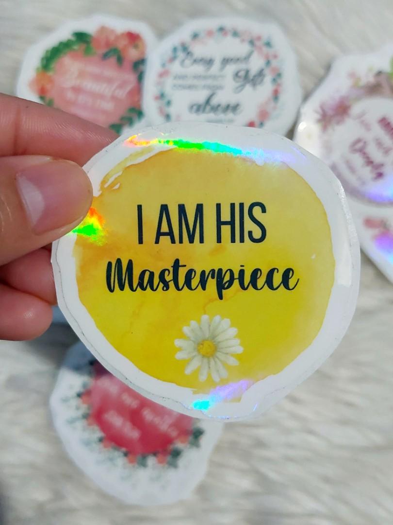 Bible Verse Sticker Waterproof - Pack of 7, Hobbies & Toys, Stationary ...