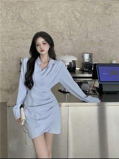 Blue Korean Dress