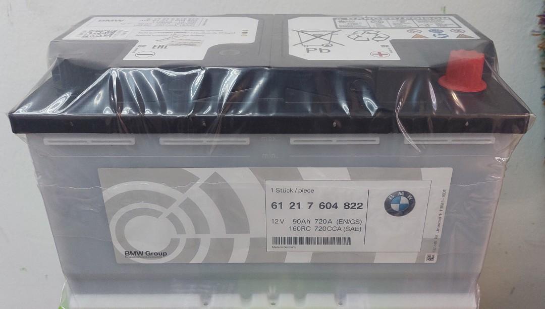 BMW Original Din90 AGM 90AH 720A, Auto Accessories on Carousell