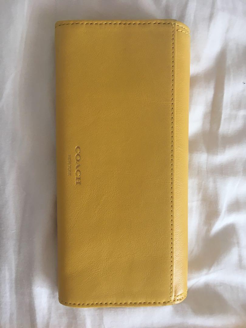 BN Coach authentic sunflower slim long wallet Women s Fashion Bags Wallets Wallets Card Holders on Carousell
