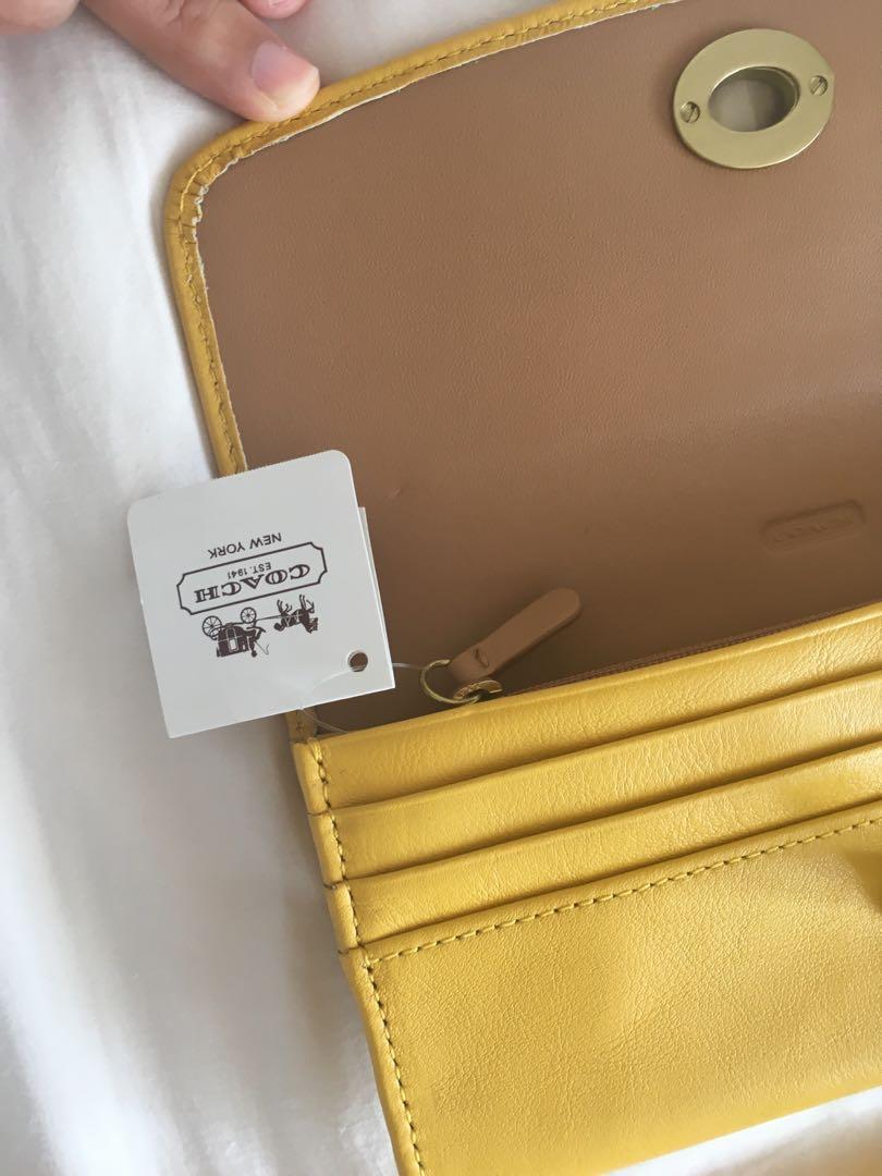 Coach sunflower wallet shop