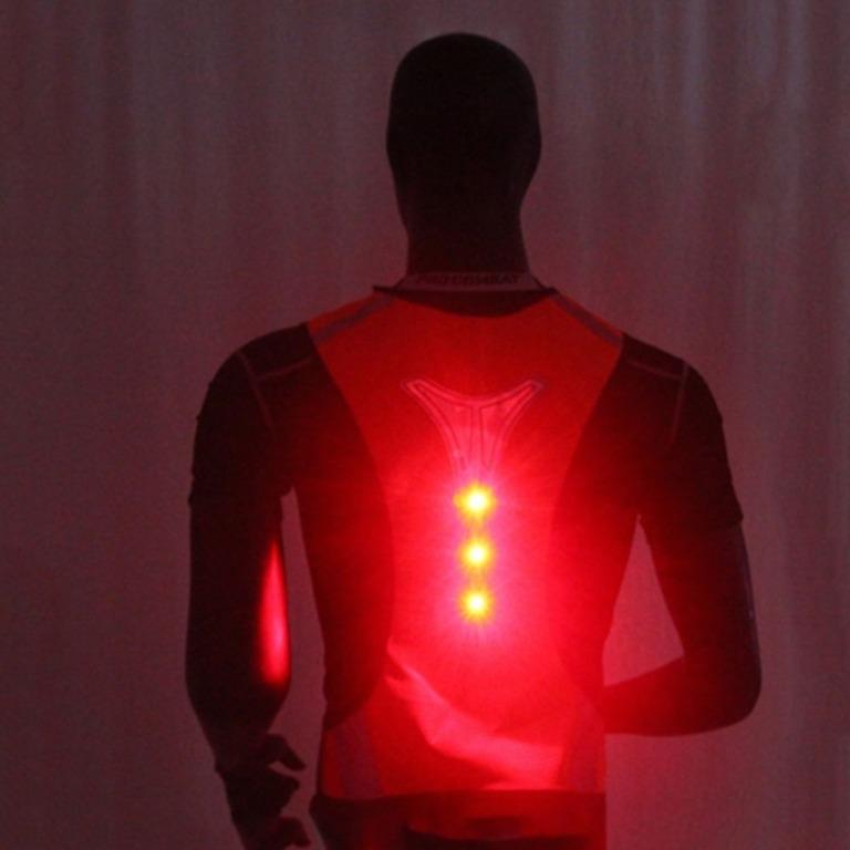Reflective running vest with led lights online