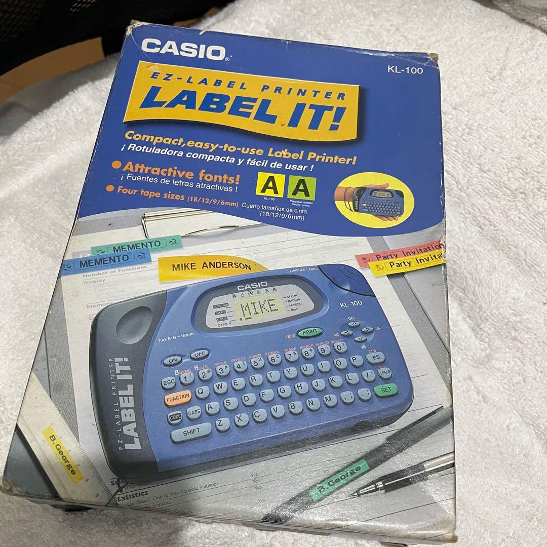 Casio KL100 Label Maker, Hobbies & Toys, Memorabilia & Collectibles, Stamps & Prints on Carousell