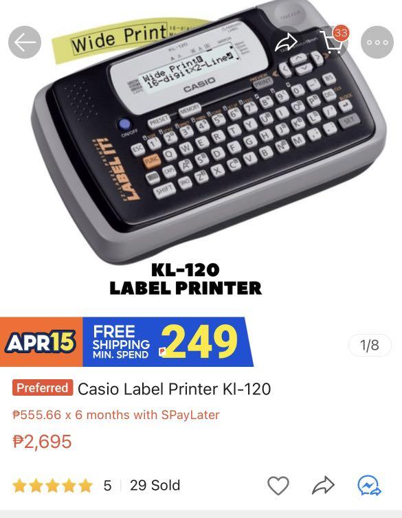 Casio KL100 Label Maker, Hobbies & Toys, Memorabilia & Collectibles, Stamps & Prints on Carousell