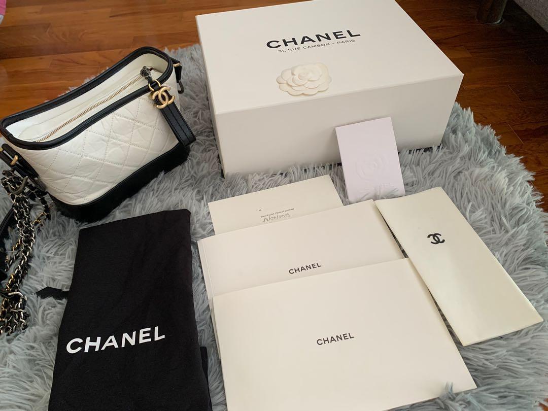 Chanel white hot sale box bag