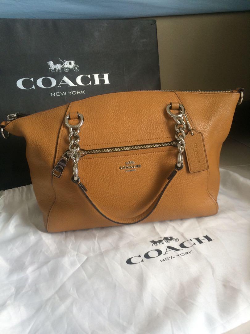 Coach Chain Prairie Satchel Bag Tas Coach Crossbody Ori Jastip