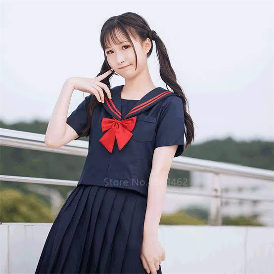 SPJ Japanese Anime Love Live Style School Girl Uniforms Cosplay Costume  Set Blue  Amazonin Fashion