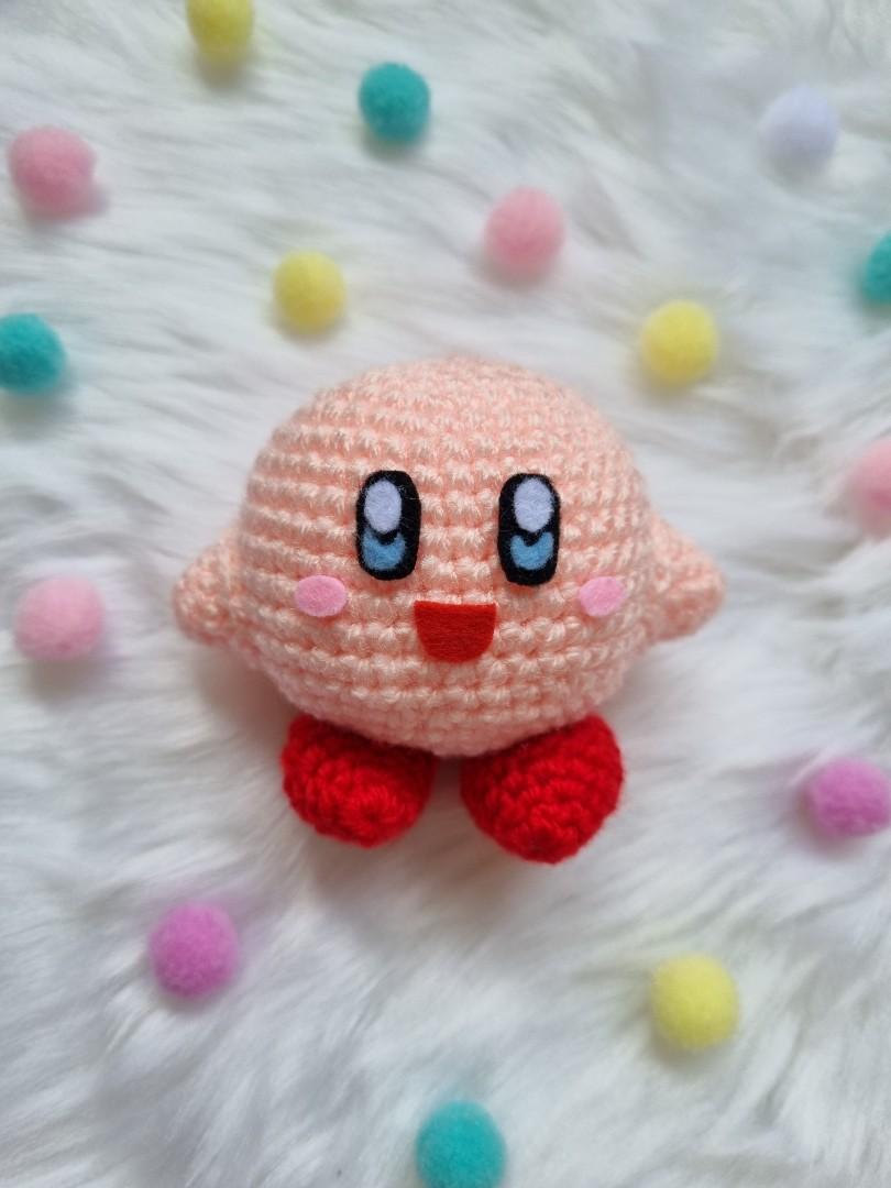 Crochet Kirby Amigirumi Keychain, Hobbies & Toys, Stationery & Craft,  Handmade Craft on Carousell