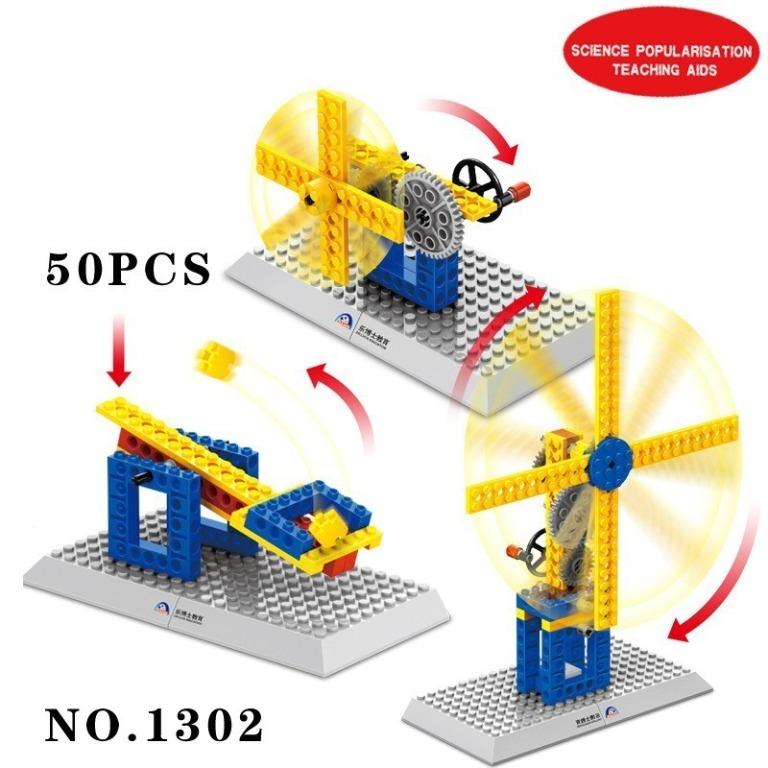 DIY Blocks Kit STEM Building Blocks Compatible Lego Technic Mechanical Engineering Educational Science Toy for Kids HZ1838