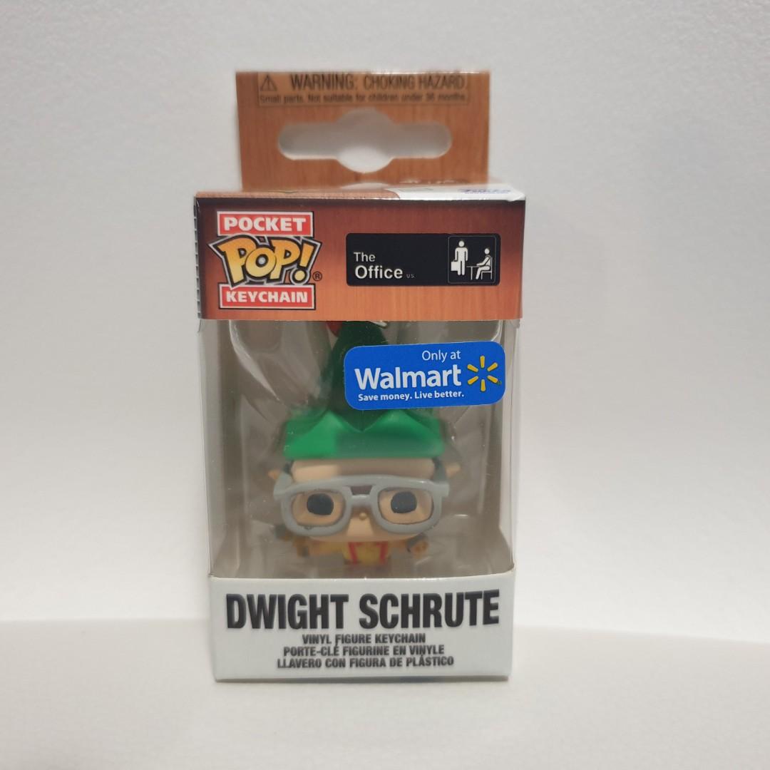DWIGHT SCHRUTE Holiday Elf Pocket Pop Keychain Walgreens Exclusive