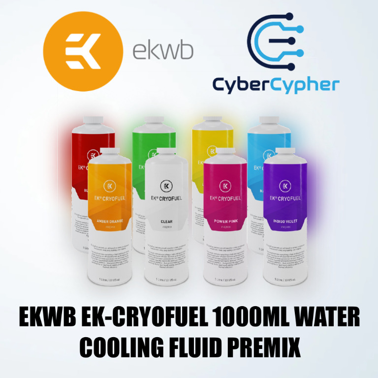 EKWB EK-CryoFuel Premix PC Coolant – 1000mL, Blood Red – Ready-to-Use