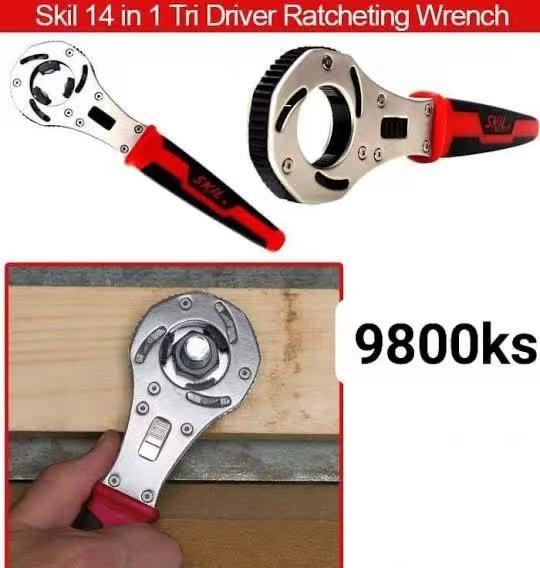 SKIL TriDriver 14in1 Ratcheting /Adjustable MultiUse Wrench