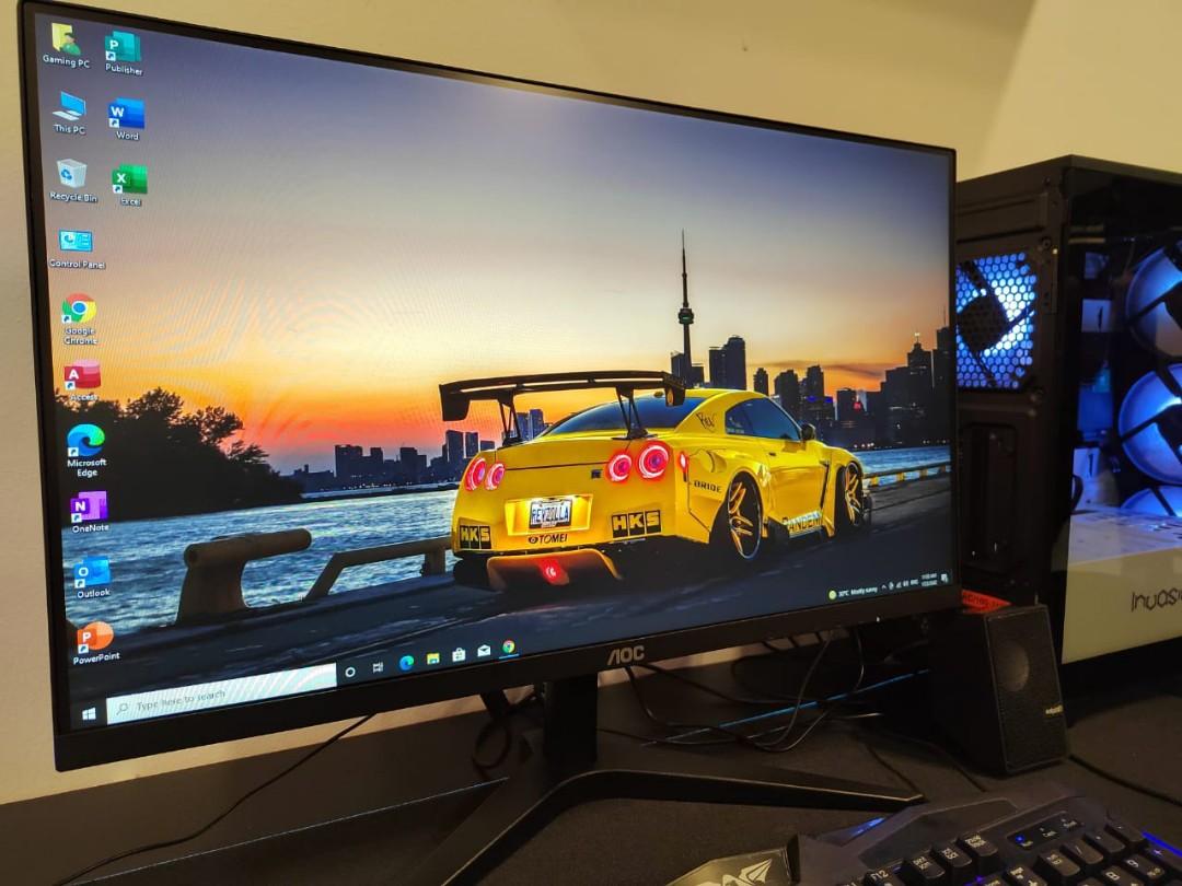 FULL SET GAMING PC WITH MONITOR, Computers & Tech, Desktops on Carousell