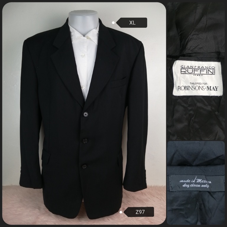 Gian Franco Ruffini black blazer for Men, Men's Fashion, Coats, Jackets ...